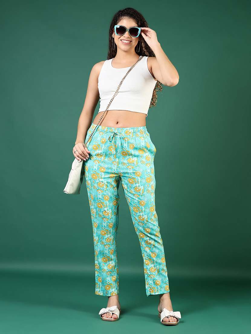women printed low rise loungewear pajamas - 21764689 - Standard Image - 5