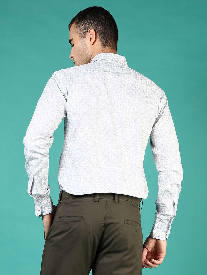 men printed long sleeve formal shirt - 21764709 -  Standard Image - 3
