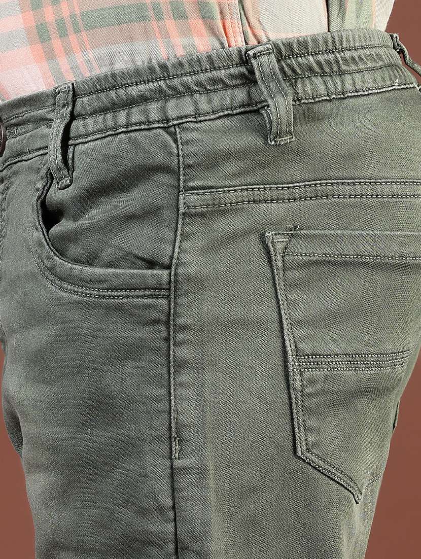 boys solid mid rise slim fit jean - 21764745 - Standard Image - 5