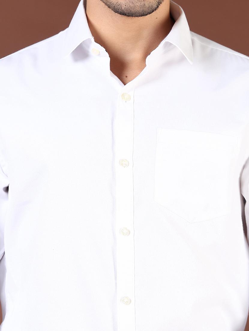 men solid long sleeve regular fit formal shirt - 21764772 - Standard Image - 5