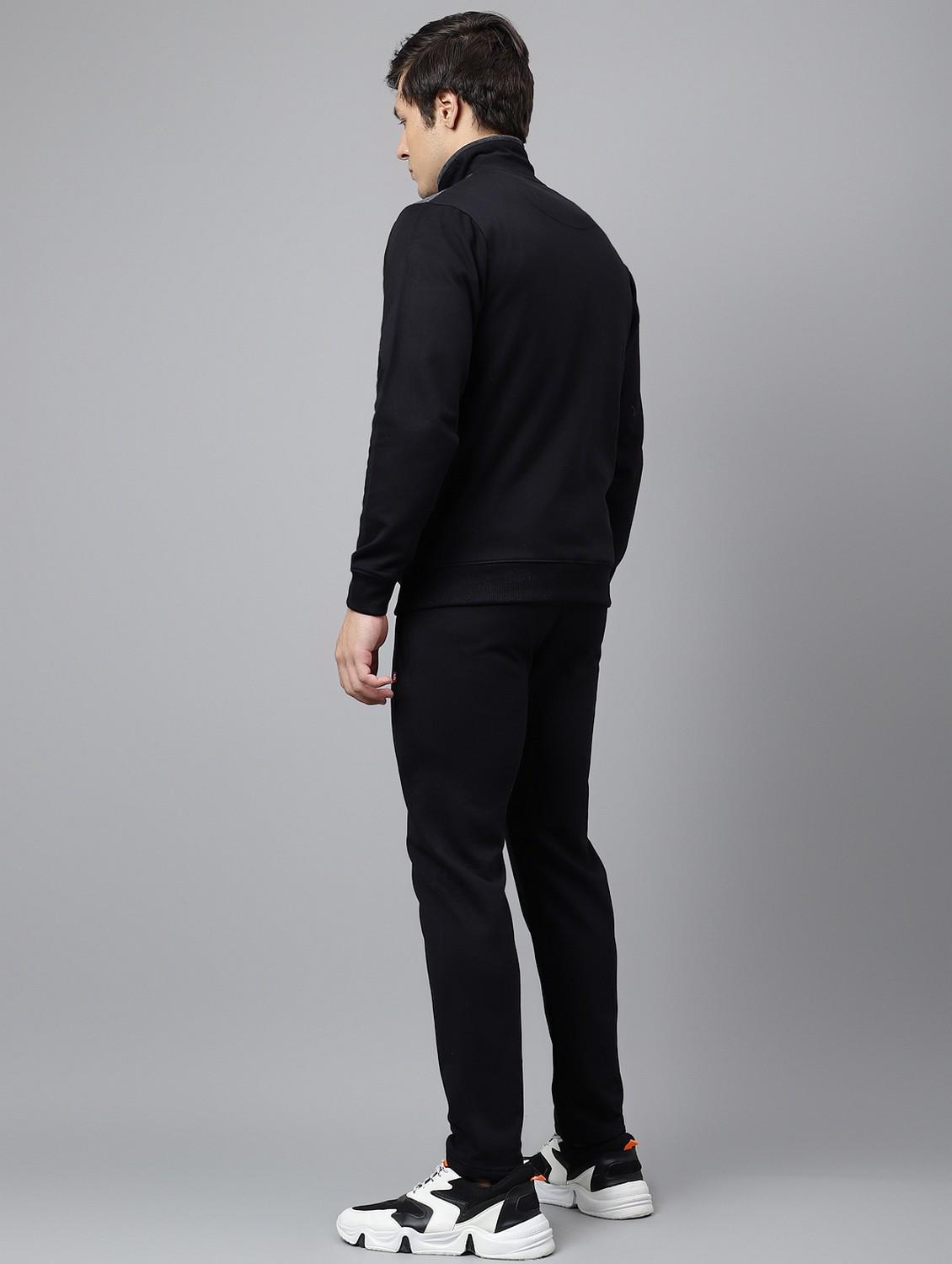 black cotton track suit - 21764997 - Standard Image - 3