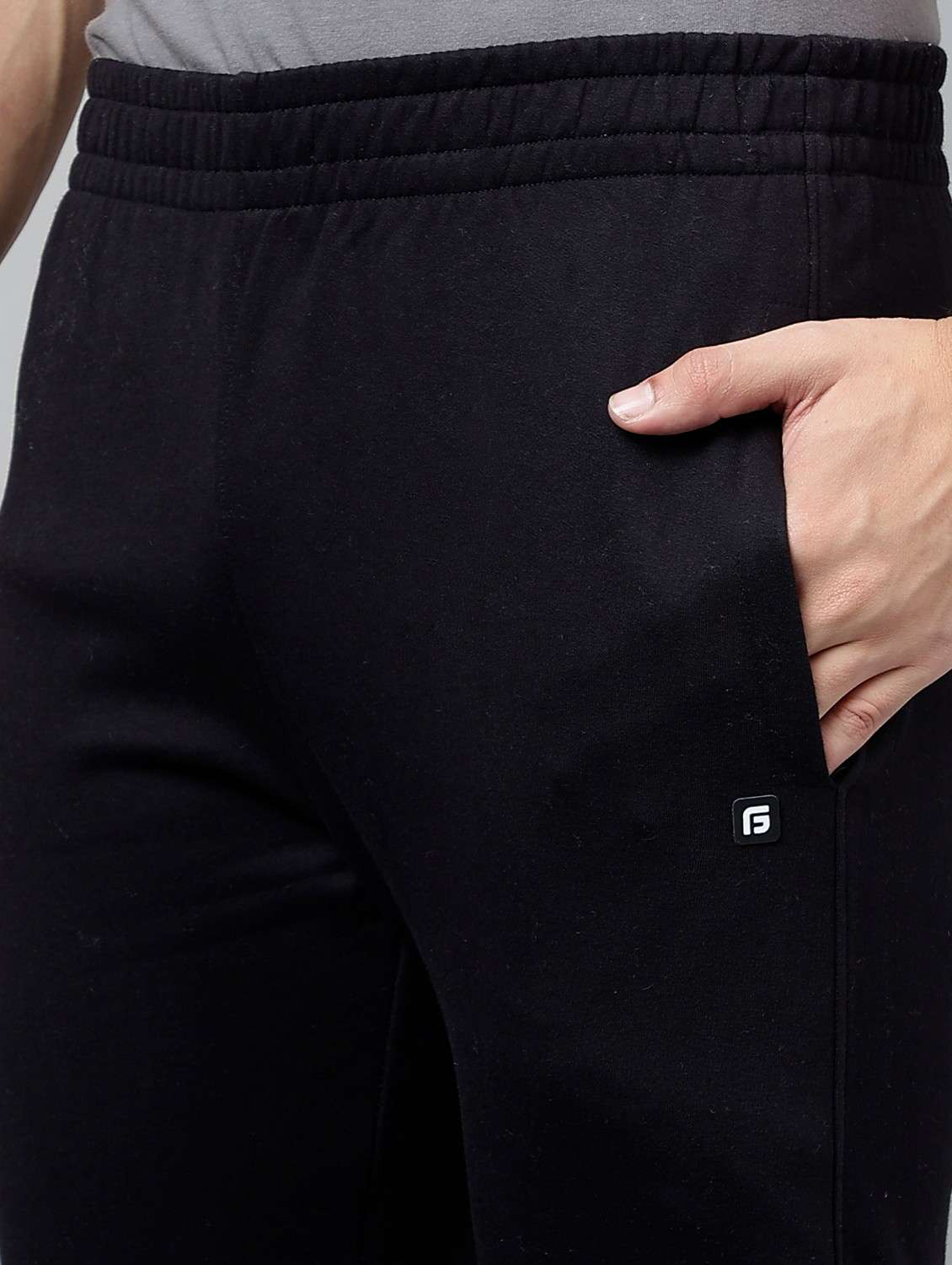 men solid stand collar full length track suit - 21765009 -  Standard Image - 8