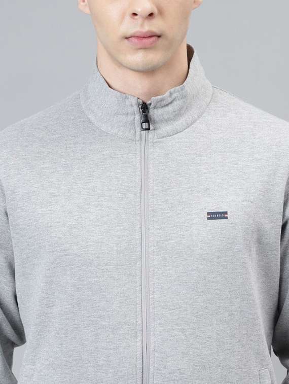 men solid long sleeve full length track suit - 21765012 -  Standard Image - 5