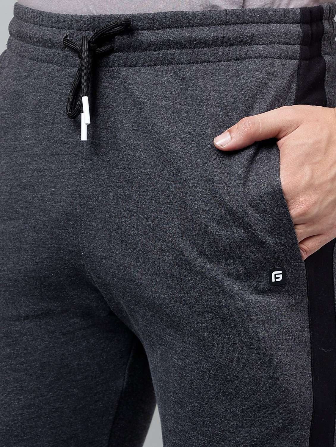 men tapered stand collar full length track suit - 21765015 -  Standard Image - 8