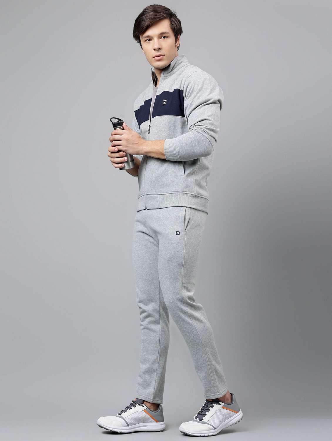 men color blocked full length track suit - 21765020 - Standard Image - 5