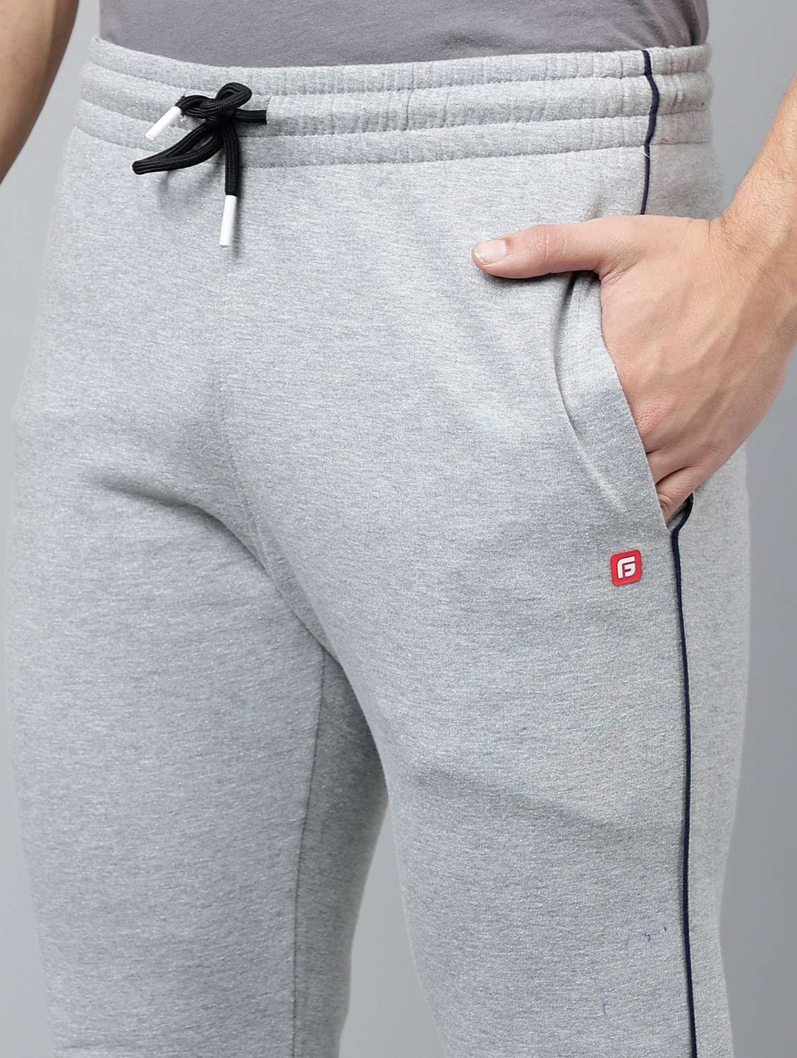 men solid stand collar full length track suit - 21765024 -  Standard Image - 8