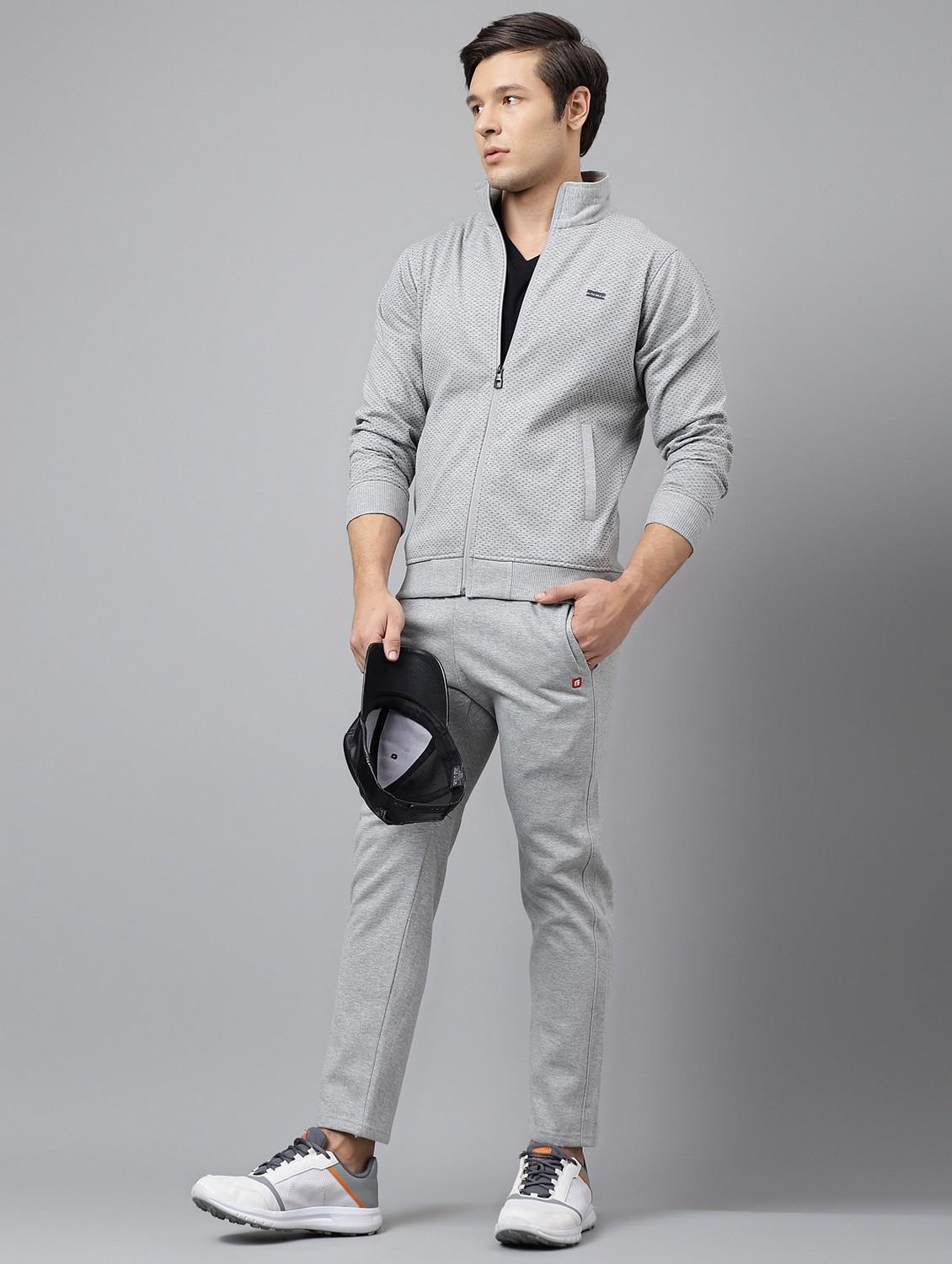 men printed stand collar full length track suit - 21765040 - Standard Image - 5