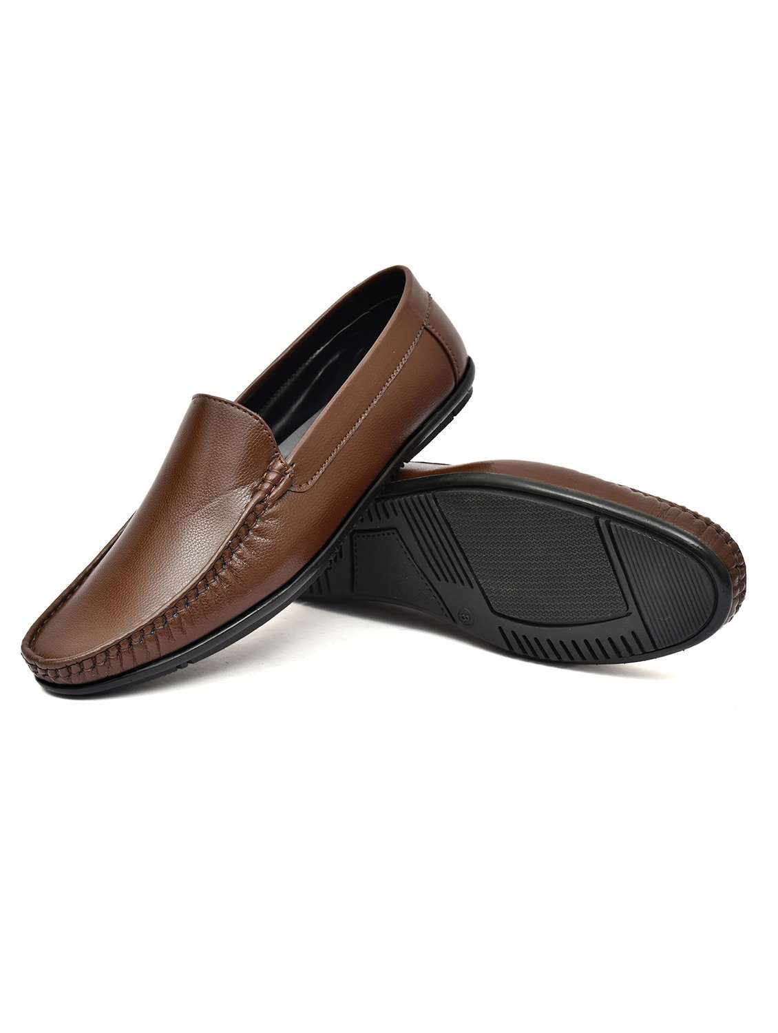 men brown slip on loafer - 21765111 -  Standard Image - 3