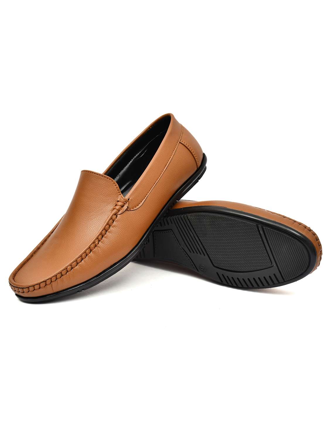 men tan slip on loafer - 21765112 -  Standard Image - 3