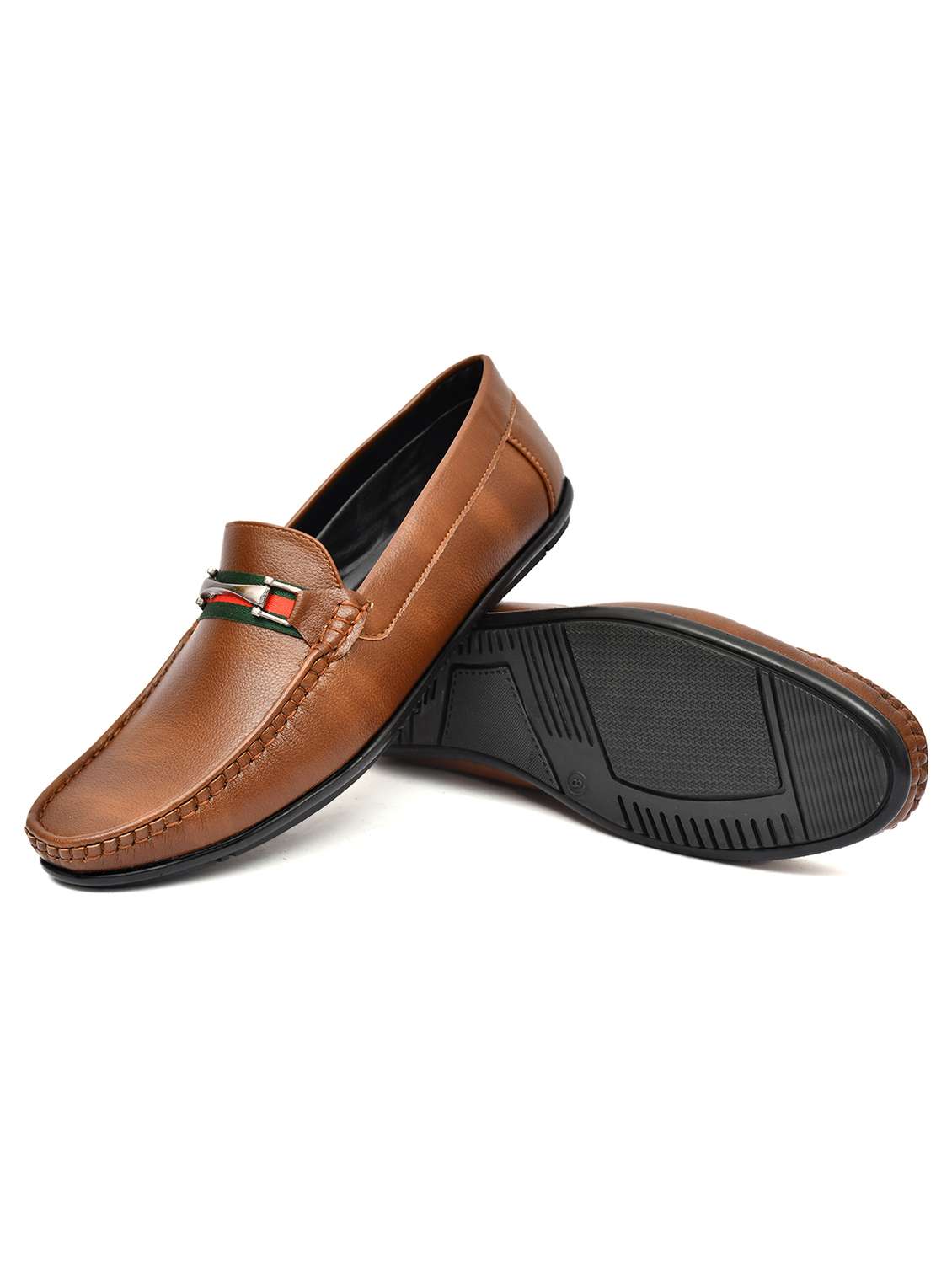 men tan slip on horsebit oafer - 21765115 -  Standard Image - 3