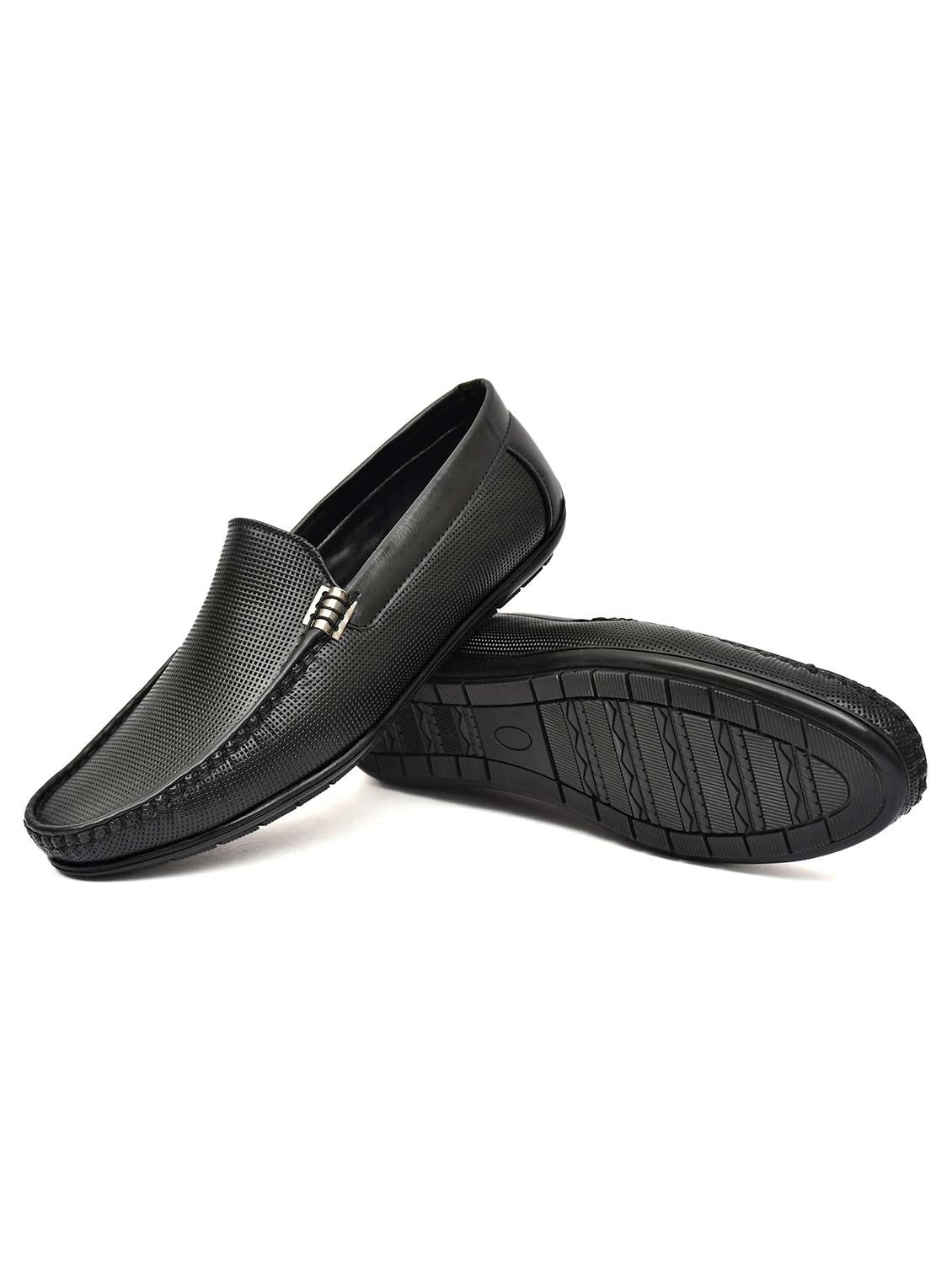 men black slip on loafer - 21765119 -  Standard Image - 3