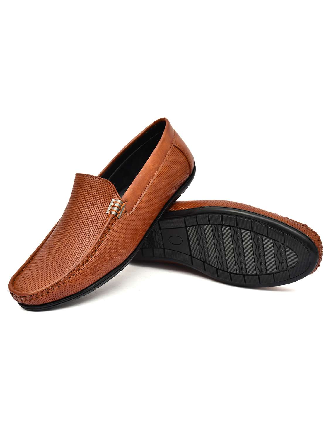 men tan slip on loafer - 21765121 -  Standard Image - 3