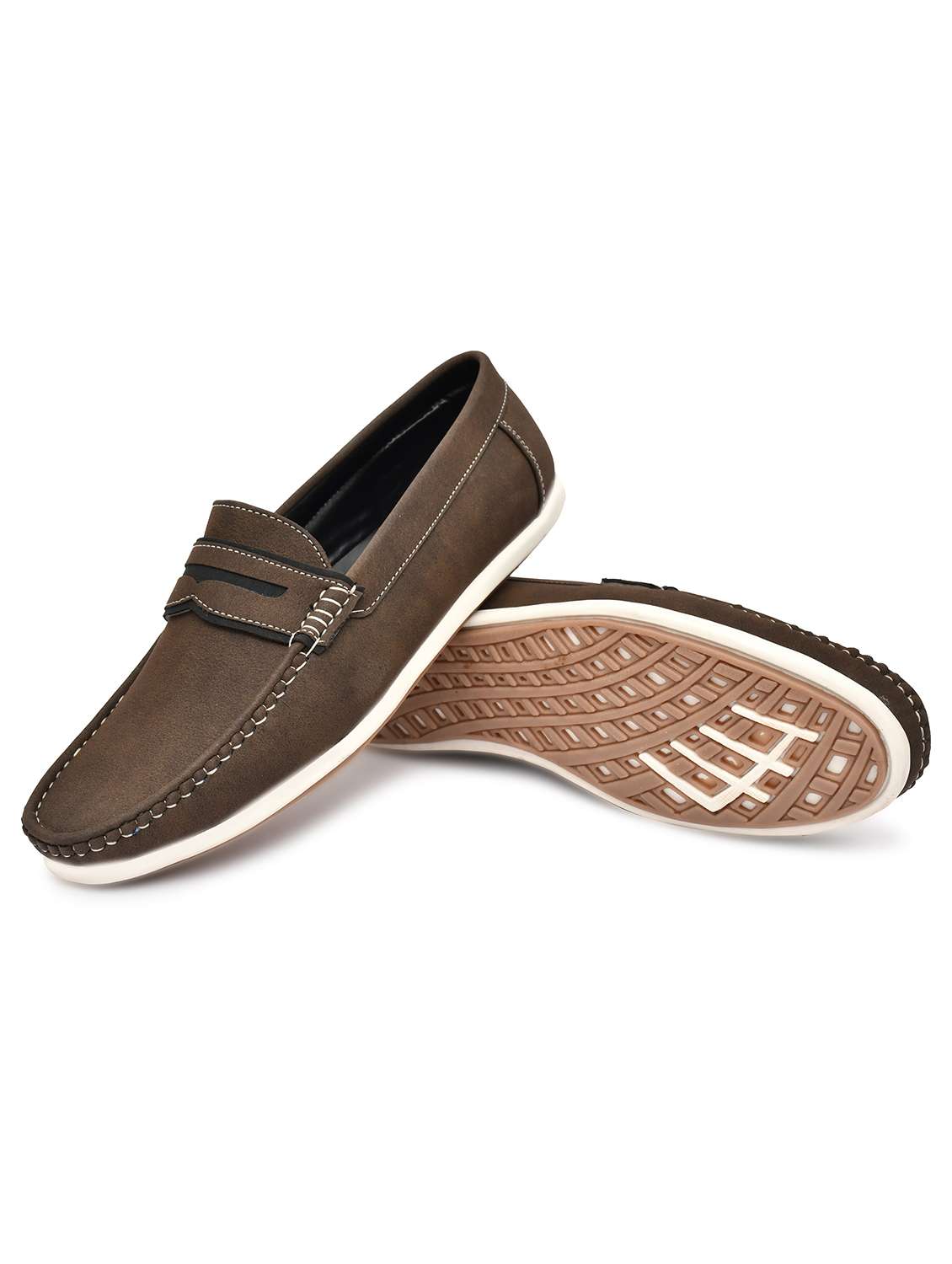 men brown slip on loafer - 21765123 -  Standard Image - 3