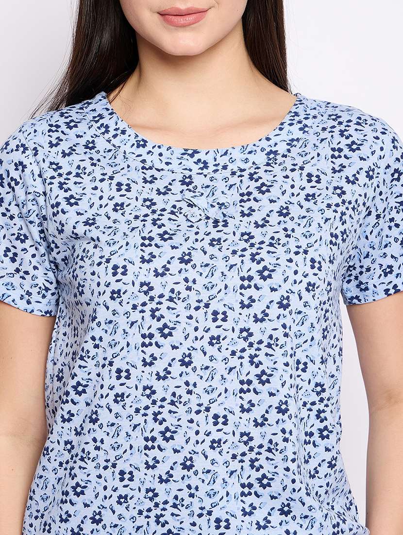 women printed nightwear pyjama set - 21765288 -  Standard Image - 5