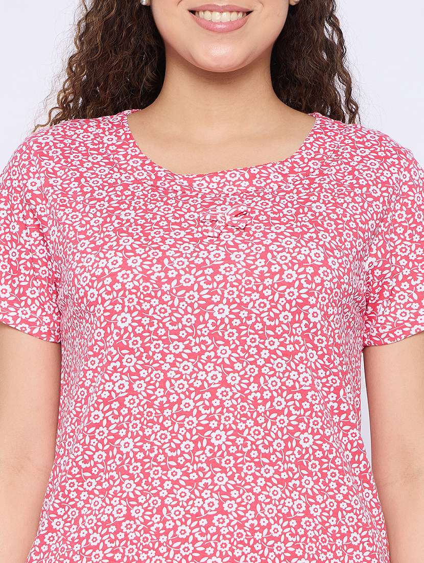 women printed nightwear pyjama set - 21765290 -  Standard Image - 5