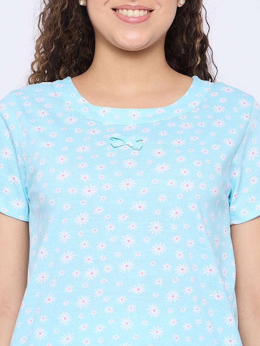 women printed nightwear pyjama set - 21765291 -  Standard Image - 5