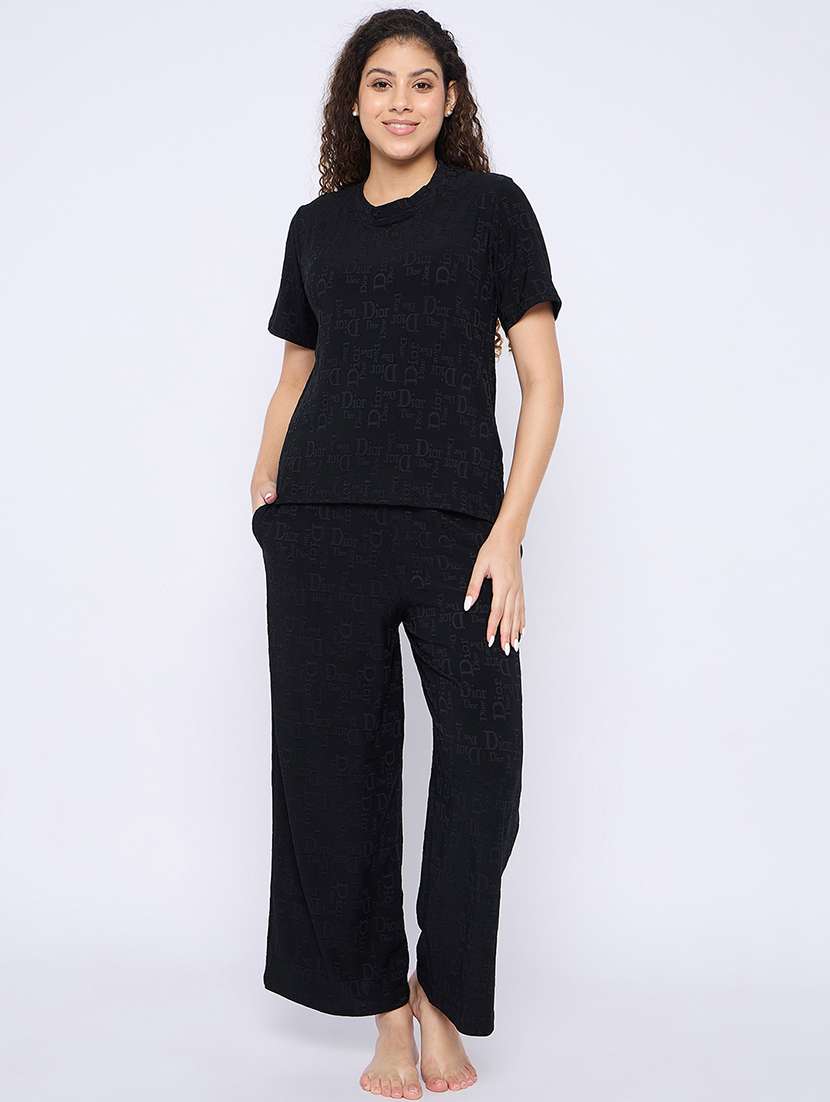 women printed nightwear pyjama set - 21765294 -  Standard Image - 3