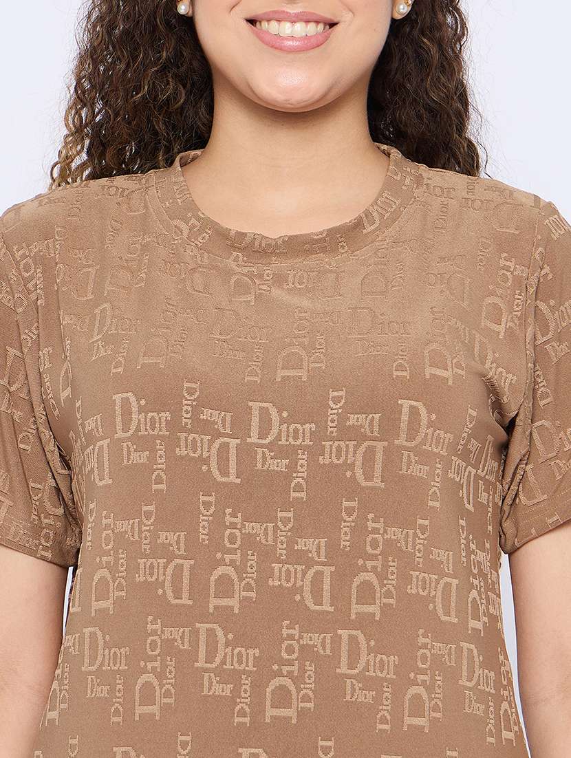 women printed nightwear pyjama set - 21765295 -  Standard Image - 5