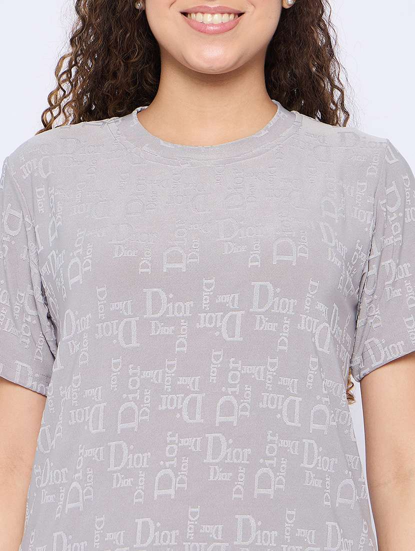 women printed nightwear pyjama set - 21765297 -  Standard Image - 5