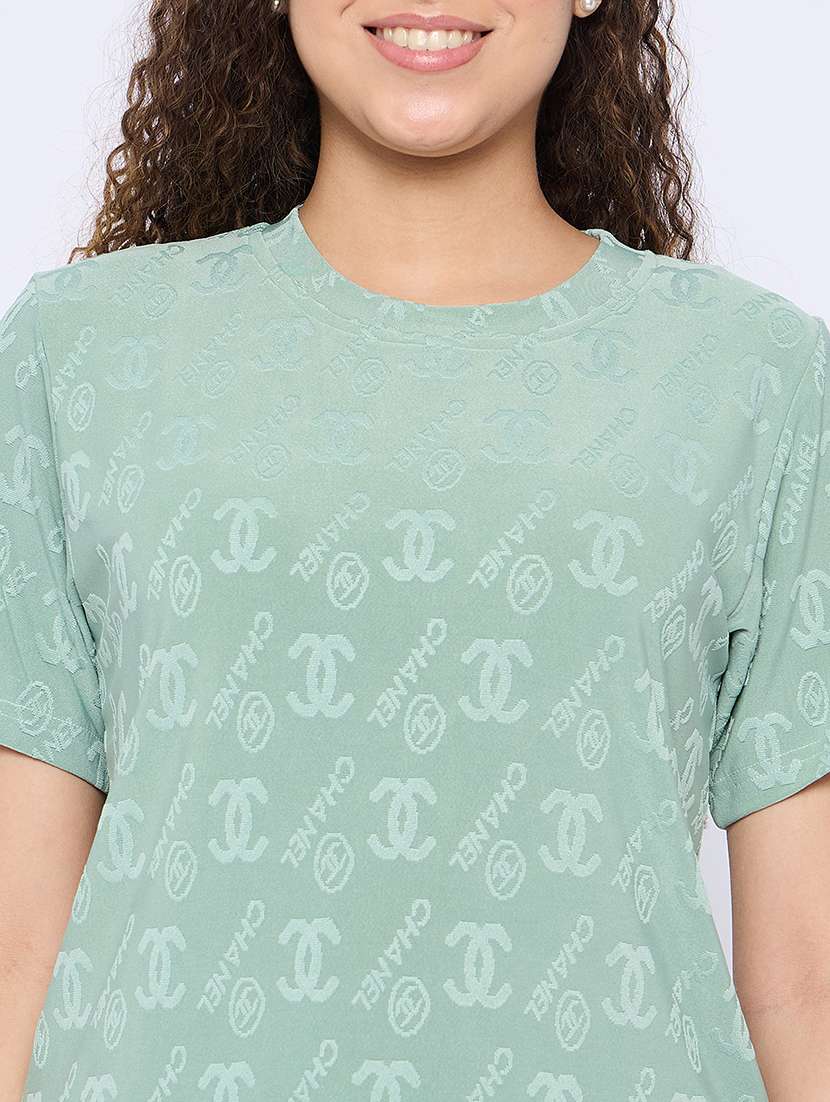 women printed nightwear pyjama set - 21765304 -  Standard Image - 5