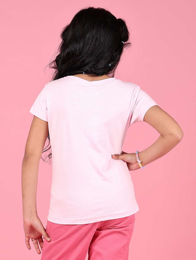 girls printed round neck short sleeves tee - 21765378 -  Standard Image - 3