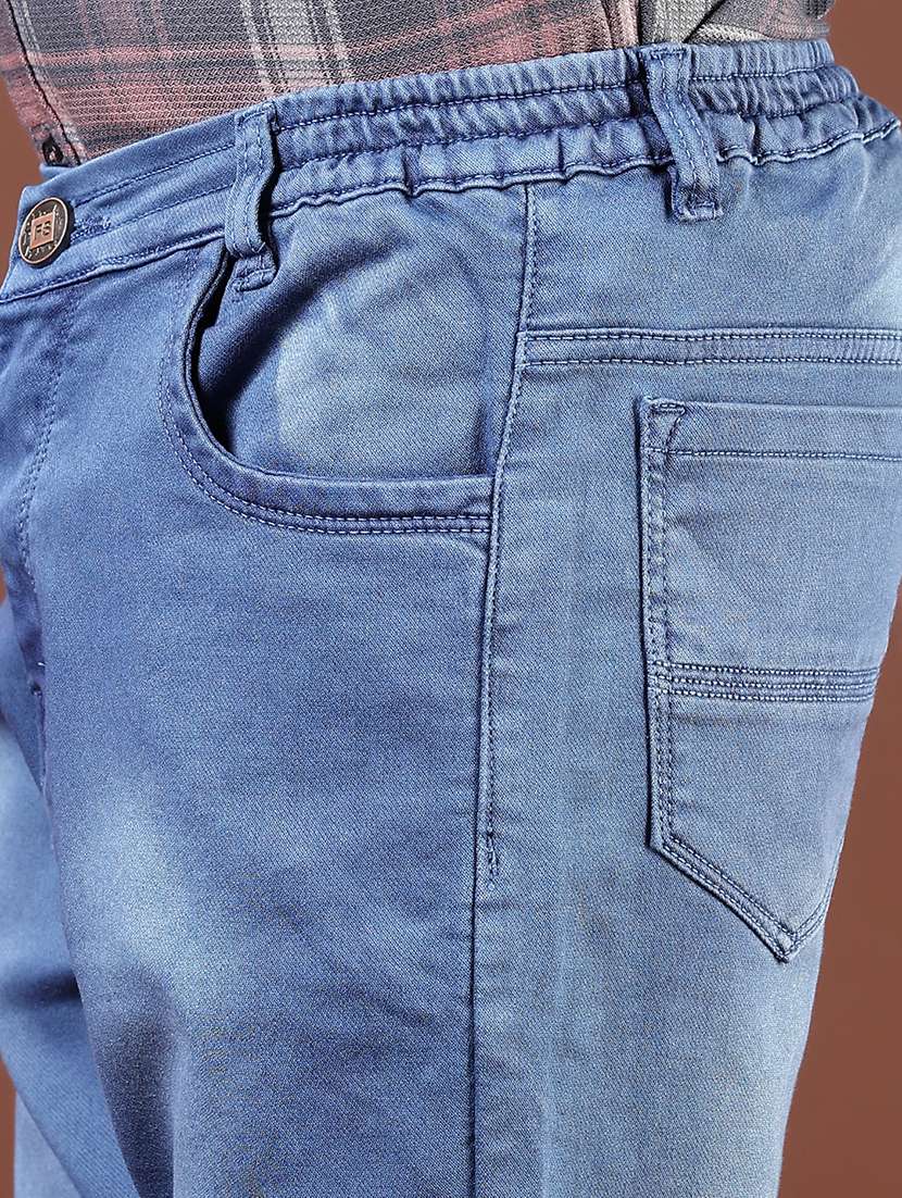 boys solid mid rise straight fit jeans - 21765407 -  Standard Image - 5