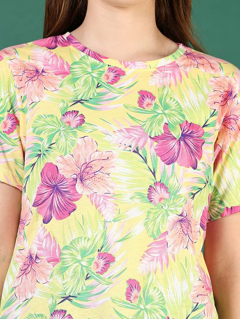 women printed short sleeve regular fit t-shirt - 21765438 -  Standard Image - 5