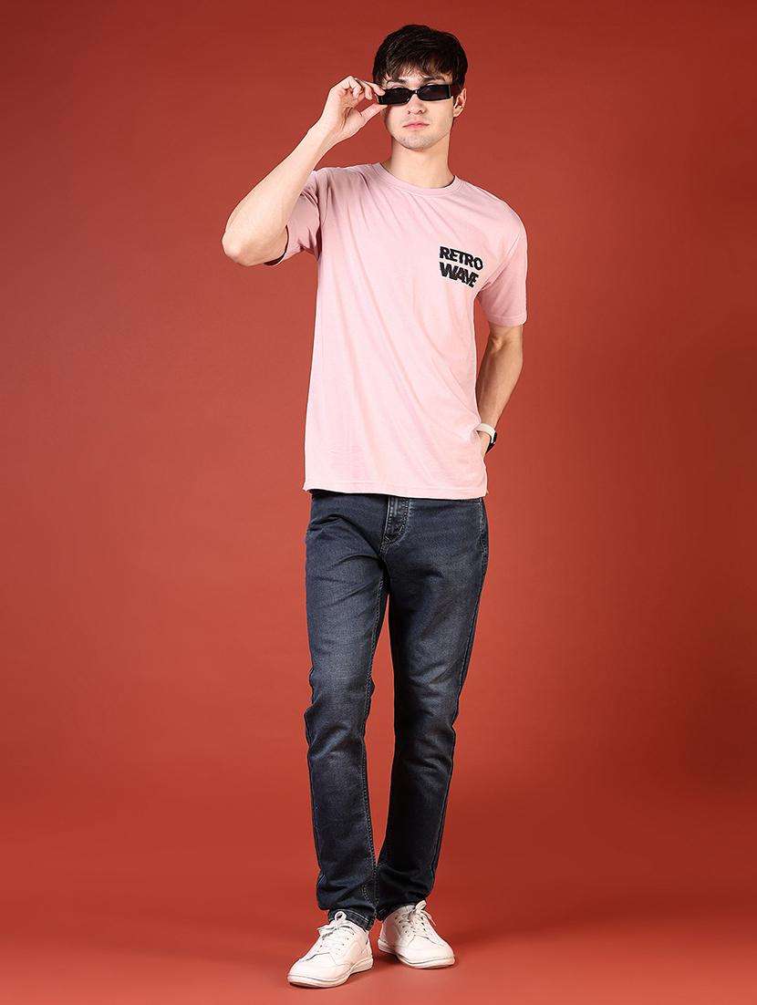 men front & back print round neck regular fit t-shirt - 21765501 -  Standard Image - 3