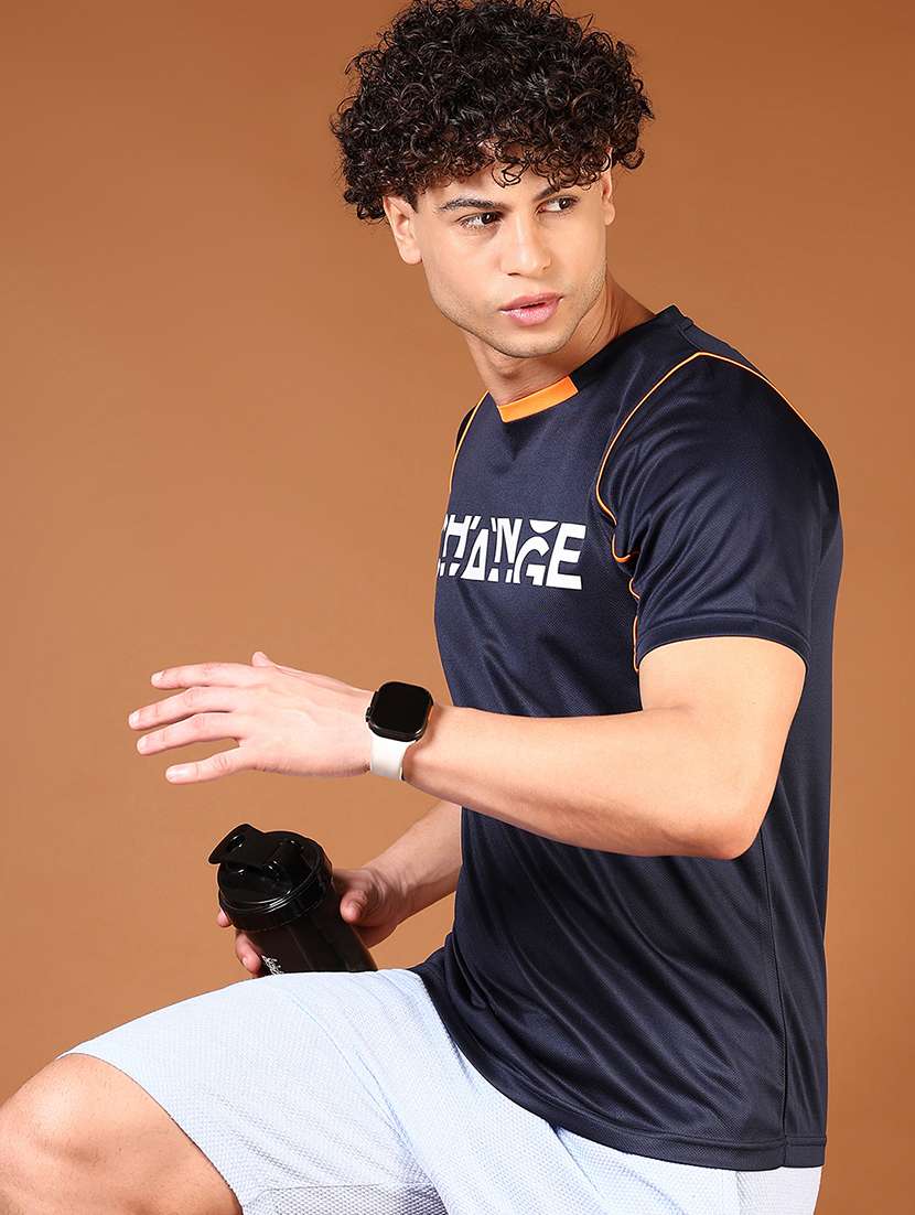 men typographic printed round neck t-shirt - 21765506 -  Standard Image - 3