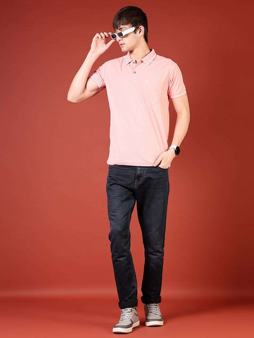 men solid short sleeve regular fit polo t-shirt - 21765583 -  Standard Image - 3