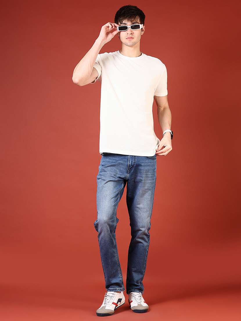 men off white short sleeve regular fit t-shirt - 21765597 -  Standard Image - 3