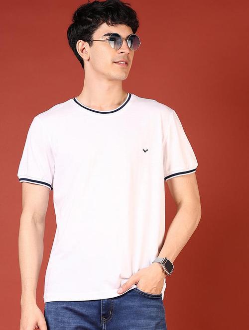 men white short sleeve regular fit t-shirt - 21765606 - Standard Image - 0