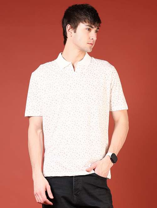 men printed short sleeve regular fit polo shirt - 21765610 - Standard Image - 0