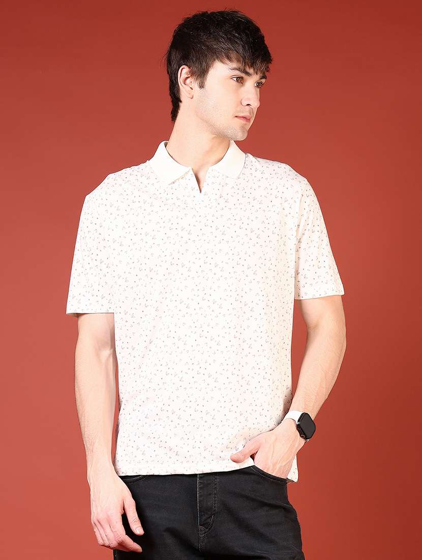 men printed short sleeve regular fit polo shirt - 21765610 - Zoom Image - 0