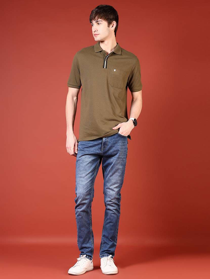 men solid short sleeve regular fit polo t-shirt - 21765611 -  Standard Image - 3