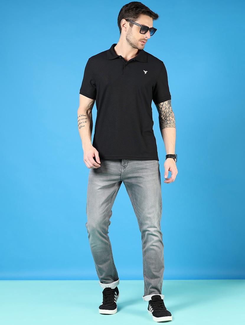 men solid short sleeve regular fit polo t-shirt - 21765616 - Standard Image - 3
