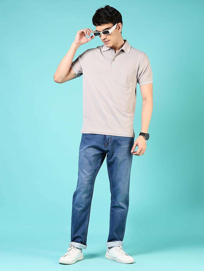 men solid short sleeve regular fit polo t-shirt - 21765628 -  Standard Image - 3