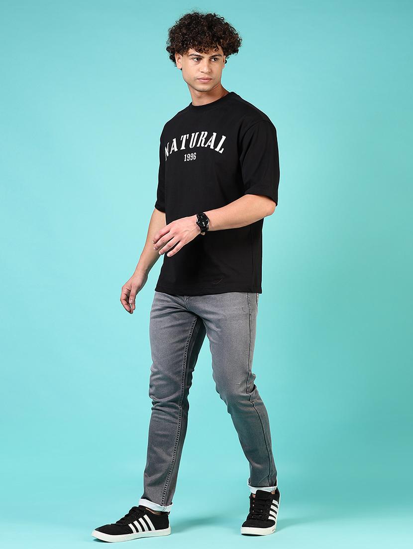 men short sleeves front & back print t-shirt - 21765641 - Standard Image - 3