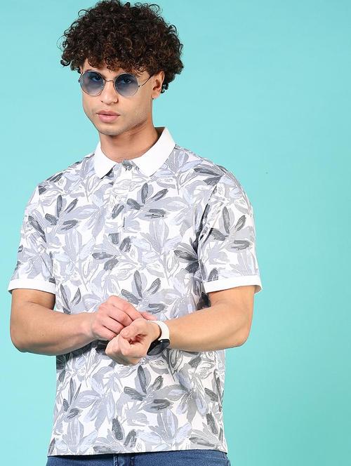 men printed short sleeve regular fit polo t-shirt - 21765645 - Standard Image - 0