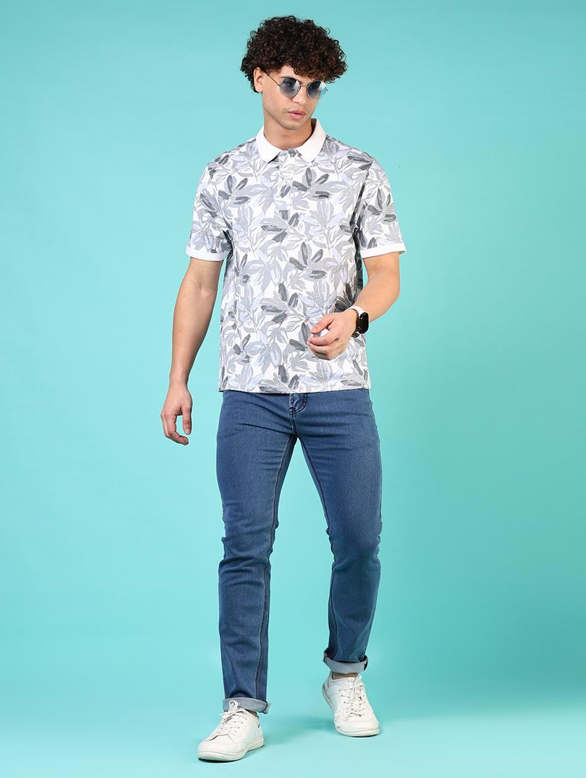 men printed short sleeve regular fit polo t-shirt - 21765645 - Standard Image - 3