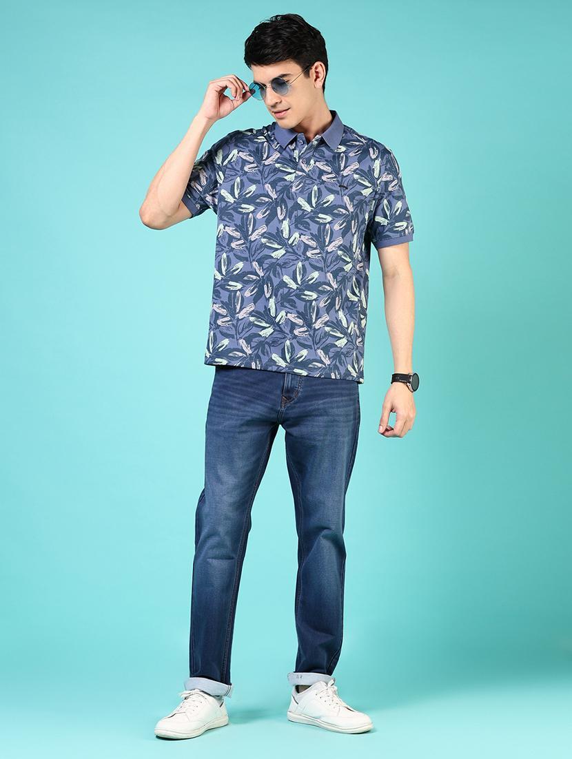 men printed short sleeve regular fit polo t-shirt - 21765646 - Standard Image - 3