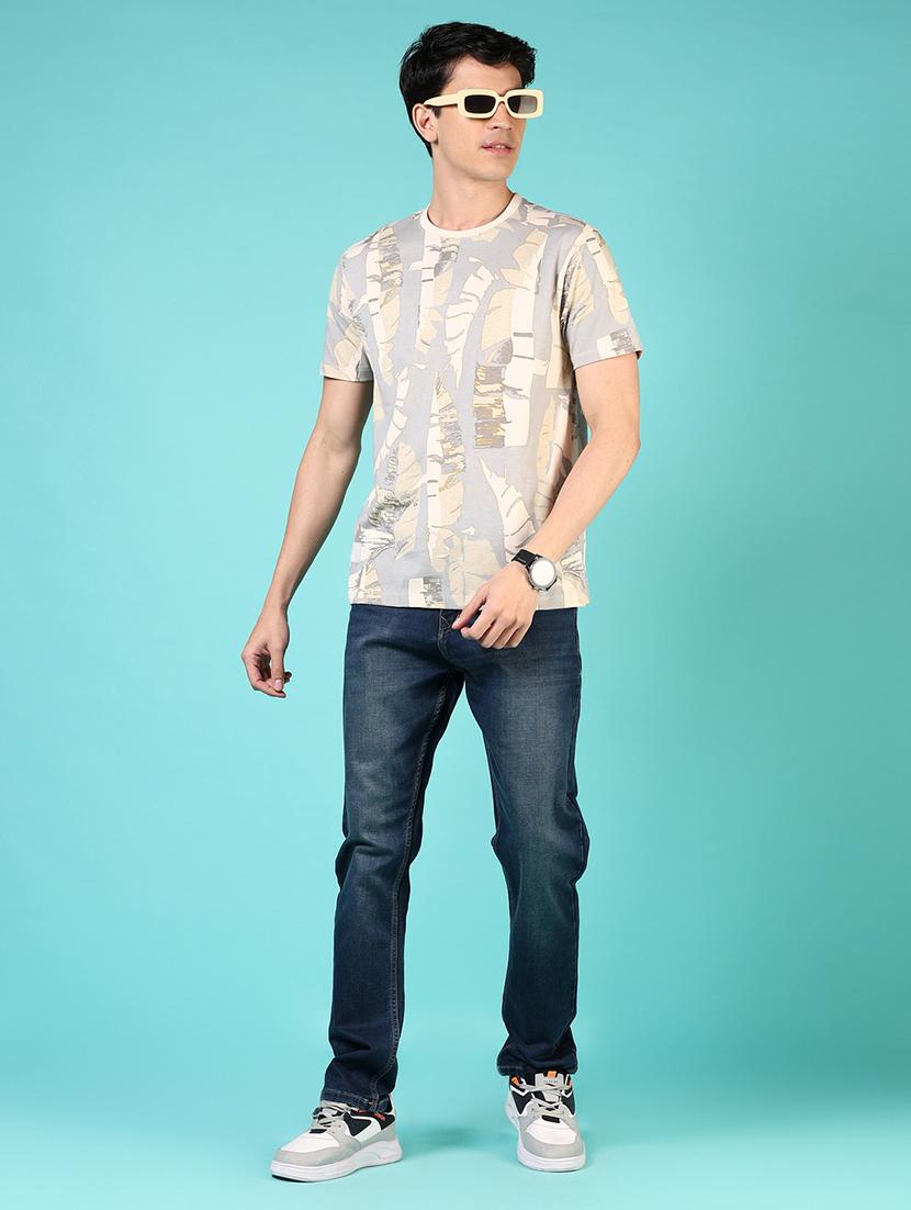 men round neck printed t-shirt - 21765648 - Standard Image - 3