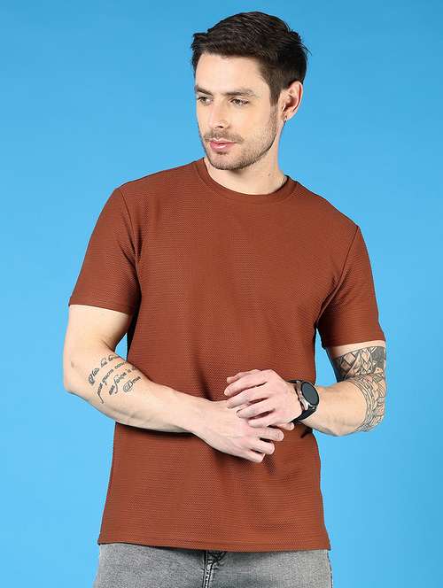 men short sleeves plain t-shirt - 21765655 - Standard Image - 0