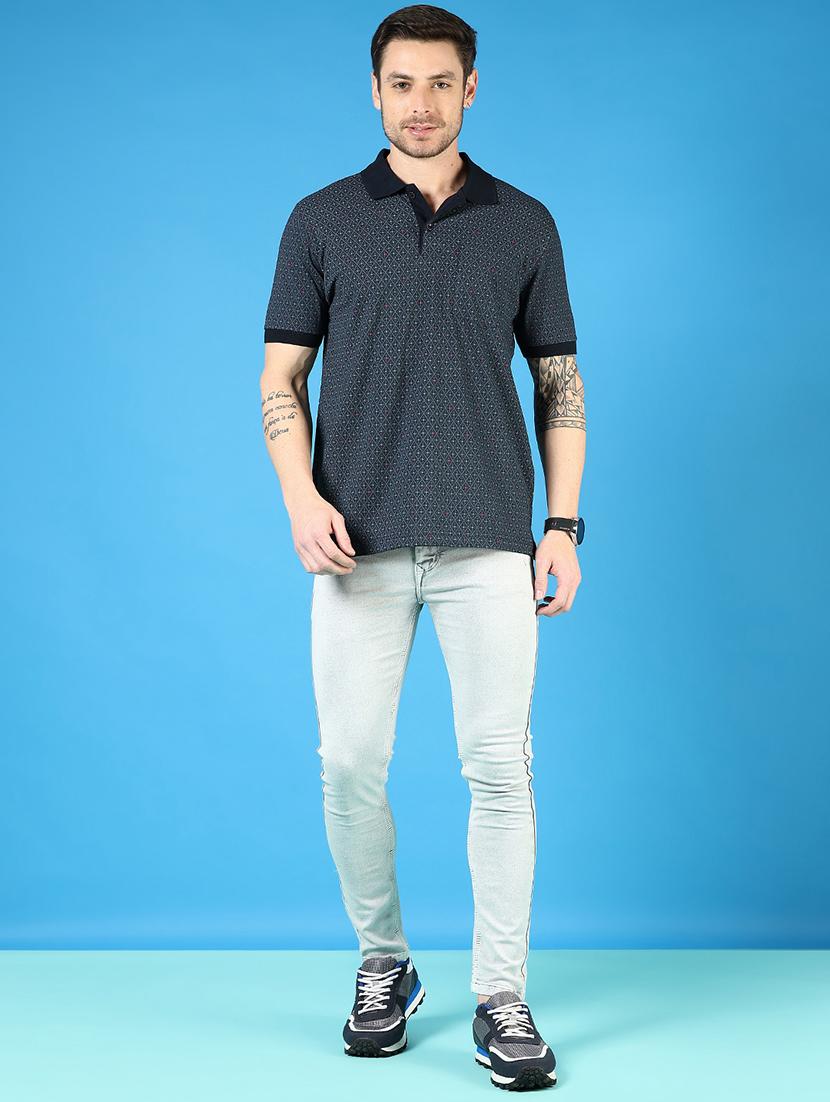 men printed short sleeve regular fit polo t-shirt - 21765657 - Standard Image - 3