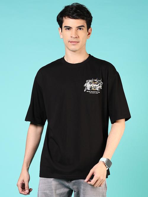 men short sleeves front & back print t-shirt - 21765659 - Standard Image - 0