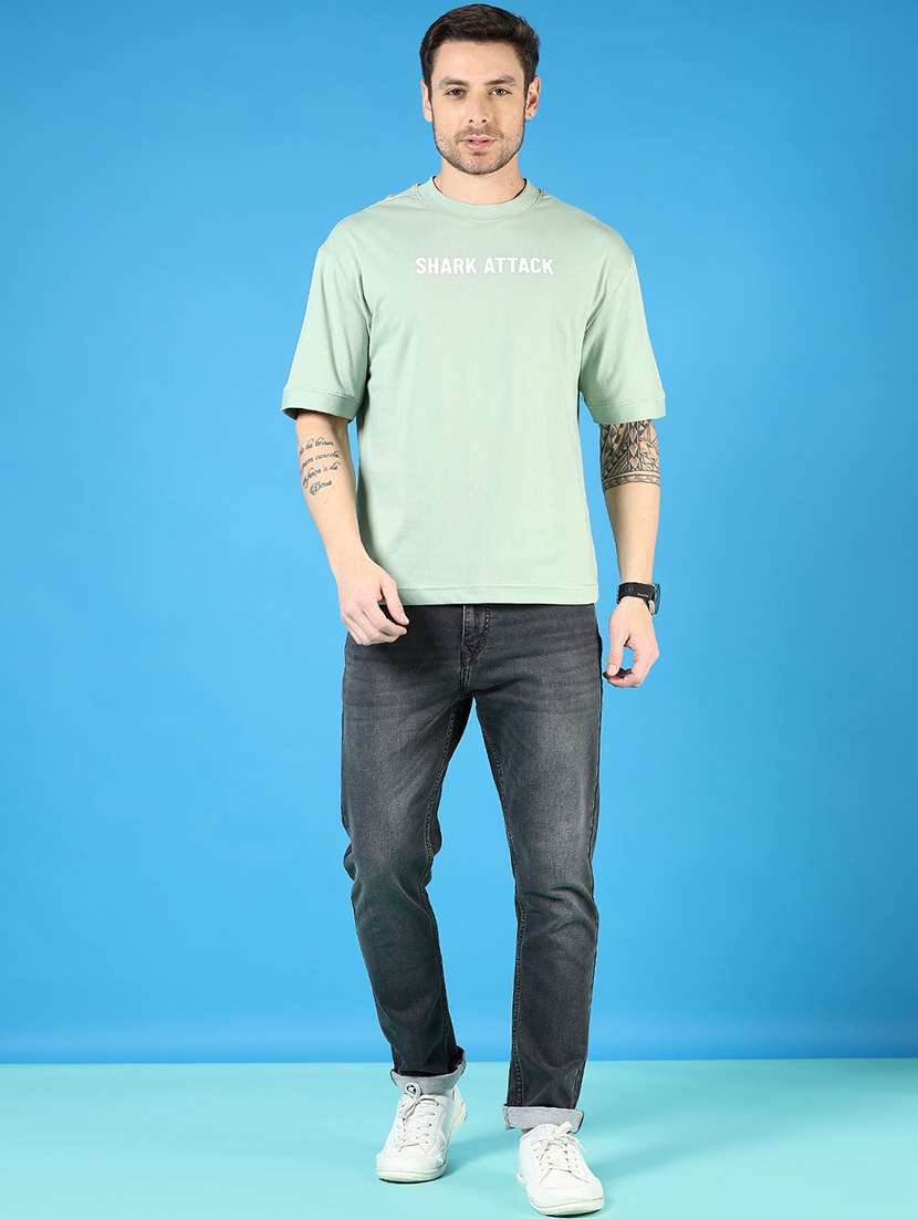 men short sleeves front & back print t-shirt - 21765660 - Standard Image - 3