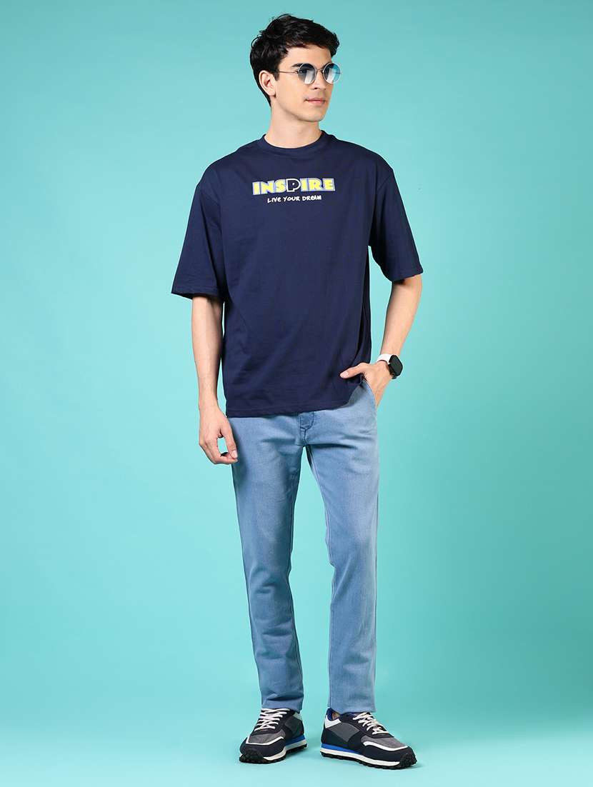 men short sleeves front & back print t-shirt - 21765663 -  Standard Image - 3