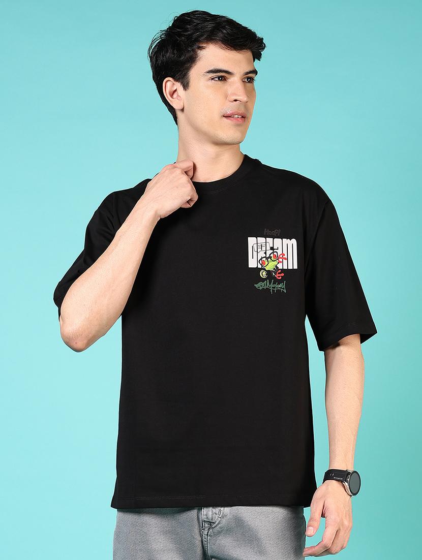 men round neck front & back print t-shirt - 21765676 - Zoom Image - 0