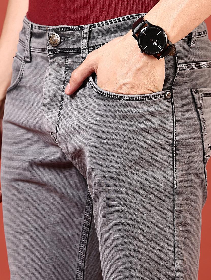 men solid mid rise slim fit jean - 21765765 - Standard Image - 5