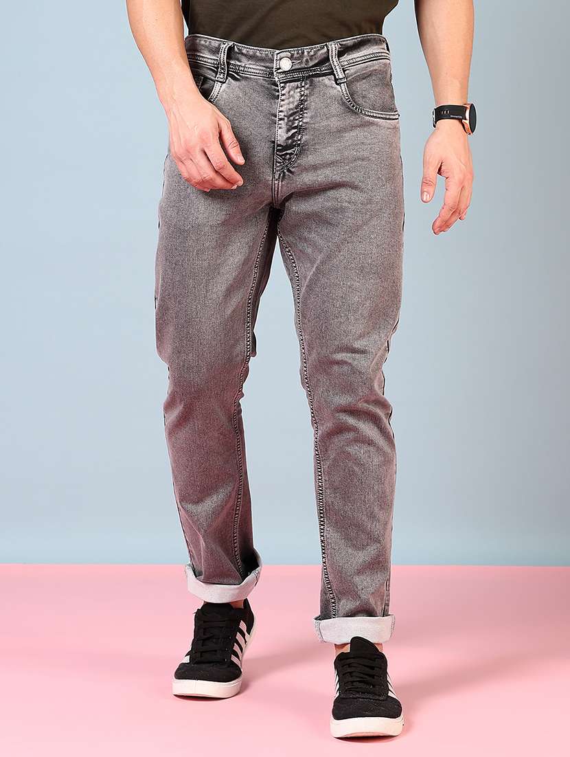 men solid mid rise slim fit jean - 21765771 -  Zoom Image - 0
